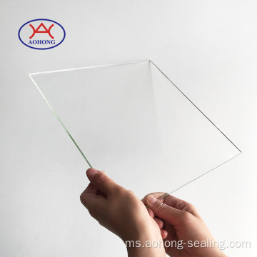 Borosilicate 3.3 Lembaran kaca Float Square Square Glass